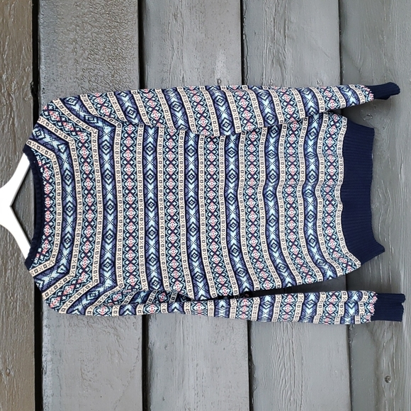 014 Urban Outfitters CPO Spring Fair Isle Striped Pullover Sweater sz M Men's - Picture 6 of 11